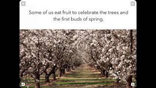 On Tu BiShvat We Eat Fruit.