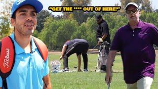 Stealing Angry Golfers Balls Prank! (CHASED OUT)