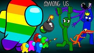 Giant Rainbow Among Us VS Zombie Rainbow Friends (blue, orange, green, purple) 어몽어스 VS 좀비 애니메이션