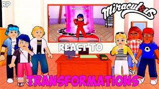 Miraculous Ladybug React to Transformation NO MIRACULOUS RP - MIRACULOUS ROBLOX!