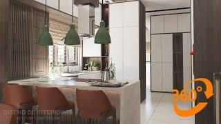 360° Image (Kitchen) Render In 3DsMax V-Ray