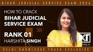 Rank 1, 32nd Bihar Judicial Exam | How To Secure Top Rank In First Attempt | By Harshita Singh