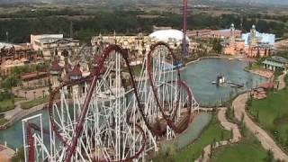 L'Isola Volante flying island on-ride HD POV Rainbow MagicLand, Italy