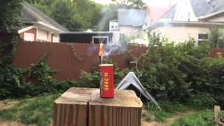 M-2000 firecracker in. Slow motion.