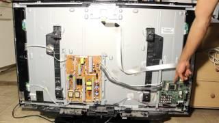 How to Repair Samsung 52" LCD TV LN52A550 No Power, Clicking Noise and Blinking Red Light