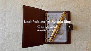 Louis Vuitton PM Agenda Ring Change 2023 | With Middle Mechanism