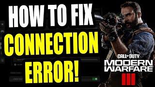 How to FIX CONNECTION FAILED on PS5 Call of Duty Modern Warfare 3 (Best Method!) MW3 Connection Fix!