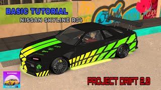 PROJECT DRIFT 2.0 NISSAN SKYLINE R34 BLACK LIVERY #Projectdrift2.0 #bycodec #newdriftgame