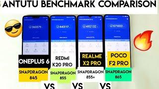 Poco f2 pro snapdragon 865 vs 855+ vs 855 vs 845 antutu benchmark comparison