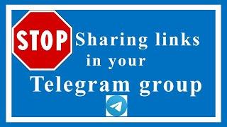 How to set auto remove link in Telegram group