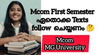 Mcom First Semester || MG University || Commerce Companion