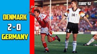 Germany vs Denmark 0 - 2 Full Highlights Final Euro 92