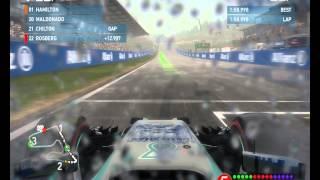 F1 2014 AlexZafro challange #2:dry tires on wet track