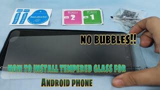 How to install tempered glass screen protector