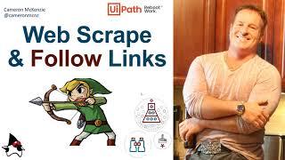 Web Scrape and Follow URL Links in UiPath Example Tutorial
