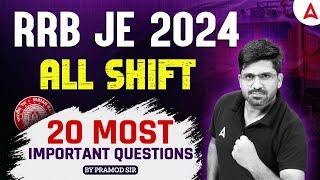 RRB JE 2024 All Shift Analysis | RRB JE 20 Most Important Question