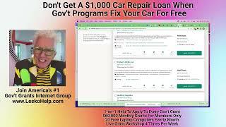 Don't Get A $1,000 Car Repair Loan When Gov't Programs Fix Your Car For Free