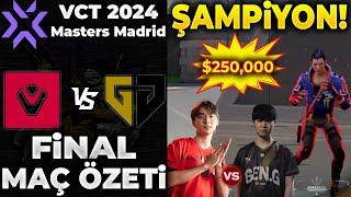 Sentinels vs Gen.G BÜYÜK FİNAL MAÇ ÖZETİ | VALORANT 2024 Masters Madrid