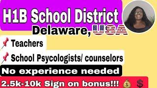 H1B Visa for School Psycologists and Teachers | Appoquinimink School District || Malika's Flex