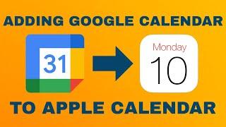 How To Add Google Calendar to iPhone / Apple Calendar