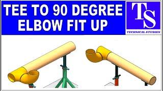 TEE TO ELBOW FIT UP TUTORIAL FOR BEGINNERS. Pipe fit up tutorials