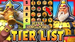 NEW Rise of Kingdoms TIER LIST! Ranking EVERY COMMANDER in Rise of Kingdoms 2025