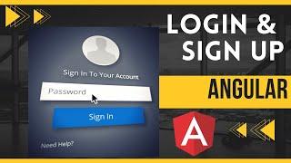 Angular Login and Signup Page | Local-Storage | angular tutorial | angular tutorial for beginners