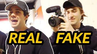 Sneaking into David Dobrik's Vlog as Fake David Dobrik