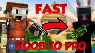 Noob to PRO Guide Level up FAST Pixel Gun 3D