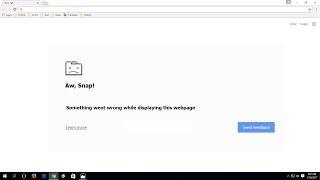 How to Fix Aw, Snap Something Went Wrong...Error in Chrome (Easy)