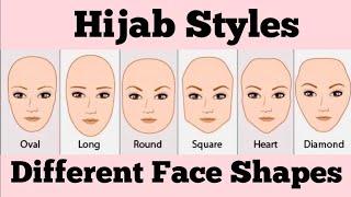 Face Shapes Hijab Styles | Everyday Hijab Styles for Different Face Shapes | Hira Noor