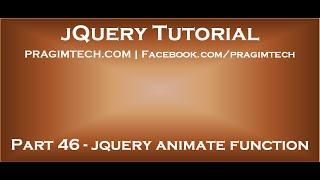 jquery animate function