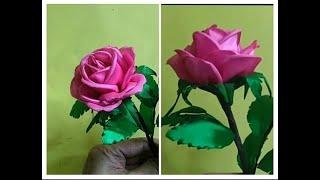 How to make rose from satin ribbon | DIY