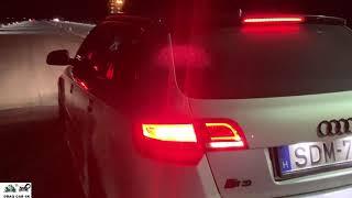 Audi S3 vs Audi S4 drag racing 1/4 mile  - 4K