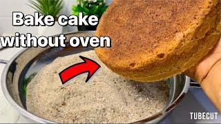 How to bake cake without oven .No oven, no mixer.