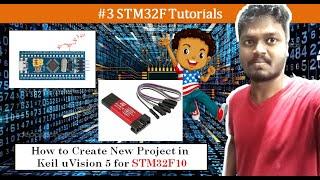 3. STM32 | How to Create New Project in keil uvision 5 for STM32