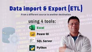 How to import & export Data from different sources to other tools- For beginners.