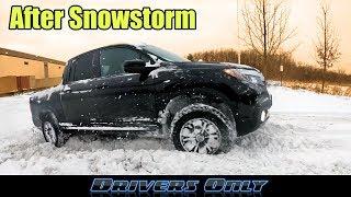 Honda Ridgeline Off-Road Testing after SNOWSTORM - Can It Handle Deep Winter Snow?