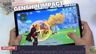 Xiaomi Redmi Pad test game Genshin Impact | Helio G99, 3GB RAM