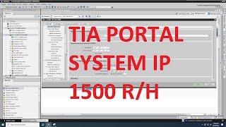 TIA Portal - System IP Setup - 1500 R/H Redundant PLCs