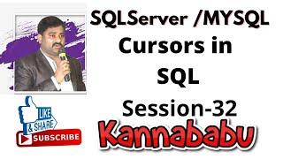 Cursors in SQL-32