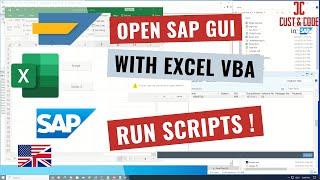 Open SAP GUI automatically with Excel VBA and run Scripts (SAP GUI Scripting) [english]