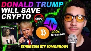 Donald Trump will Save Crypto... Bitcoin to $150k, PulseChain, HEX, PulseX News