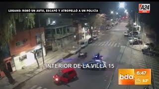 Persecución de película en Villa 15: ladrón atropelló un policía I A24