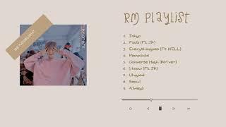 RM Of BTS (김남준) Soft/Chill Playlist | Solo & Cover Songs [ study, relax, sleep ]