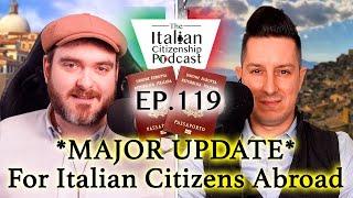 AIRE - *Major Update* for Italian Citizens Residing Outside of Italy