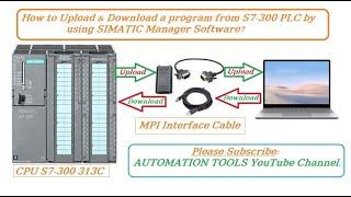 How to Upload, Download,Monitor & Diagnostic a program of Siemens S7-300 CPU Using SIMATIC Manager?