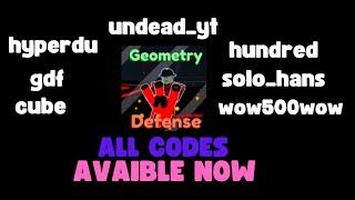 Roblox---Geometry Defense "All Codes Available Now"