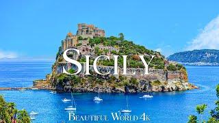 SICILY ITALY 4K UHD - Relaxing Music With Amazing Natural Landscape - Beautiful Nature
