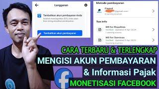 CARA MENGISI AKUN PEMBAYARAN LANGGANAN FACEBOOK || MONETISASI FB PRO 2024